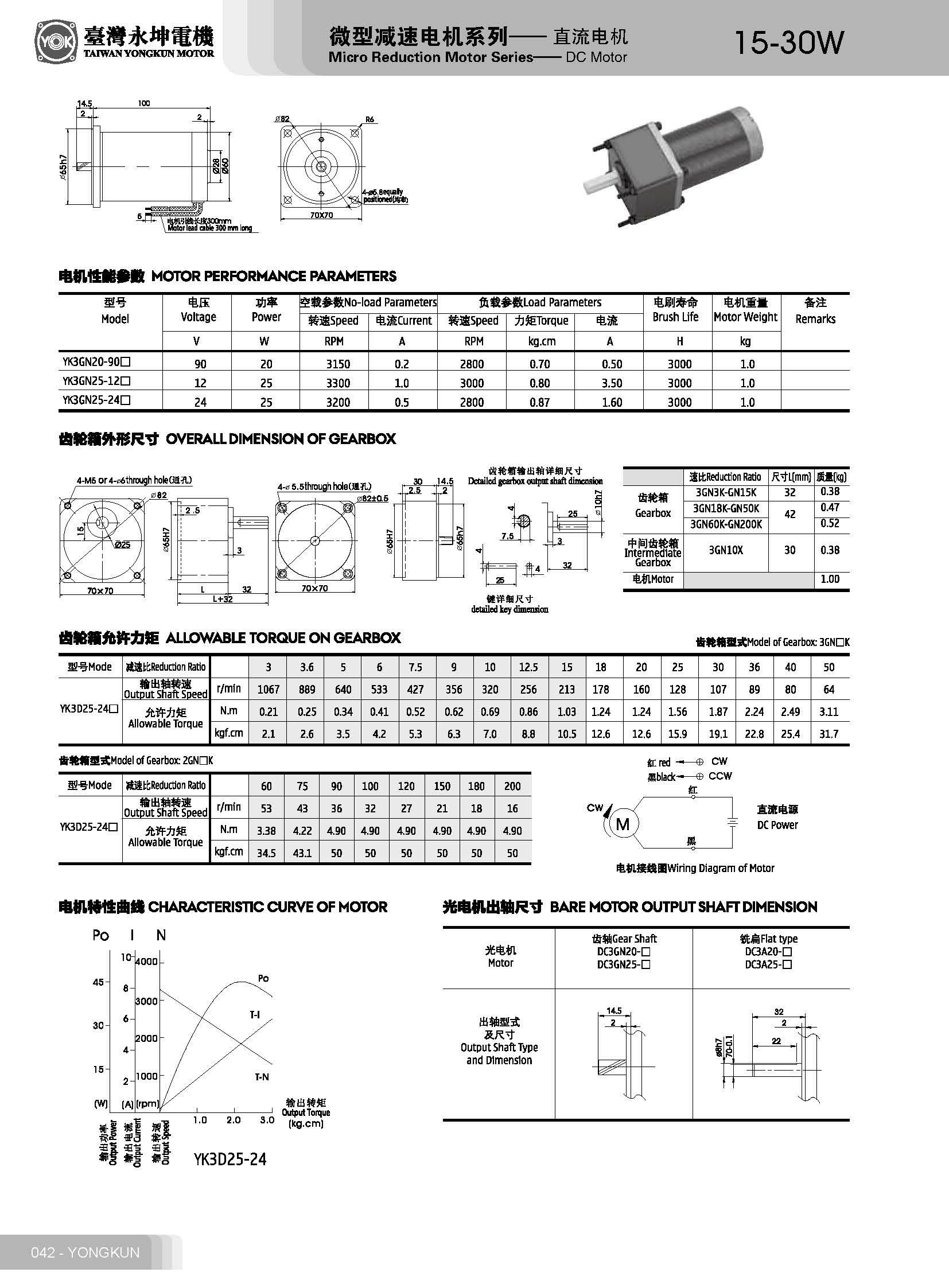 20w直流減速電機(jī)