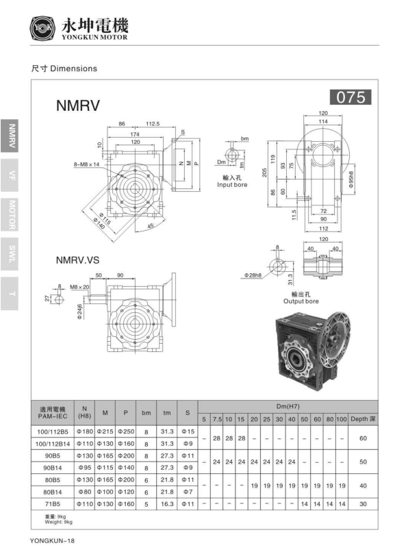 NMRV075減速機(jī)