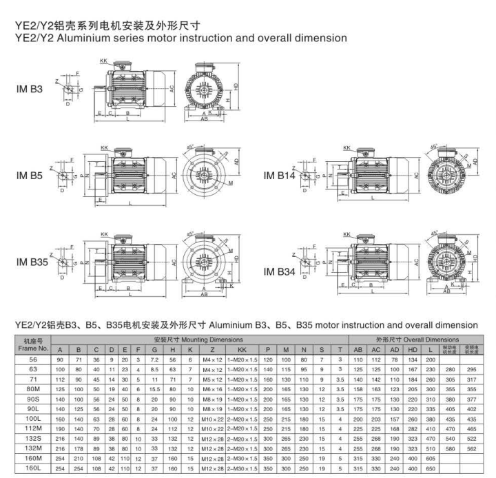 B3臥式三相異步電動(dòng)機(jī)